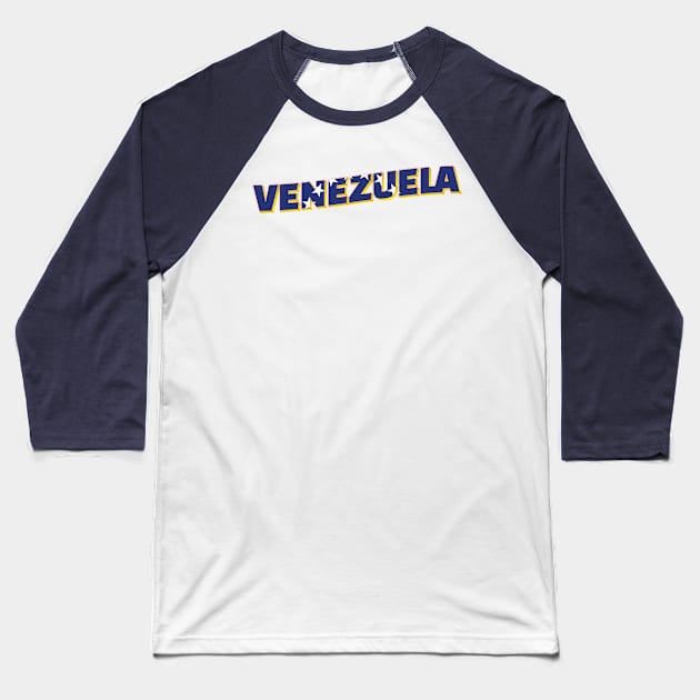 Venezuela vintage style retro souvenir Baseball T-Shirt by DesignerPropo